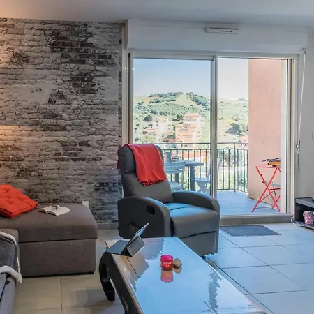 Panoramique A Banyuls-sur-mer, Vue Et Montagne Lejlighed